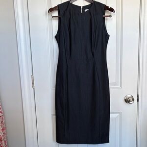 Calvin Klein Charcoal Midi Dress